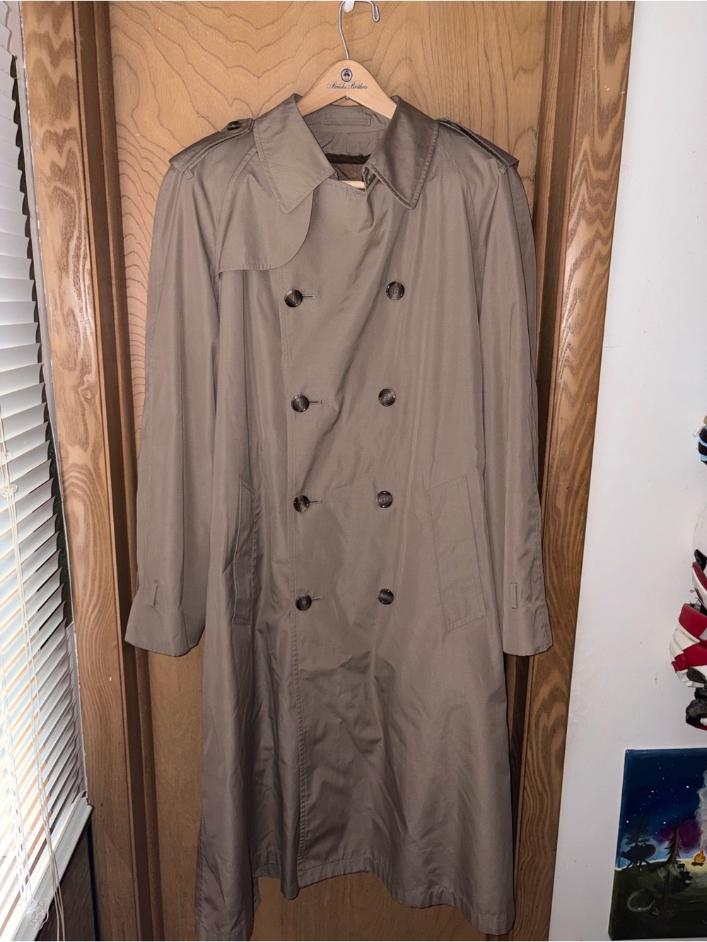 Vintage Brooks Brothers Trench Rain Coat